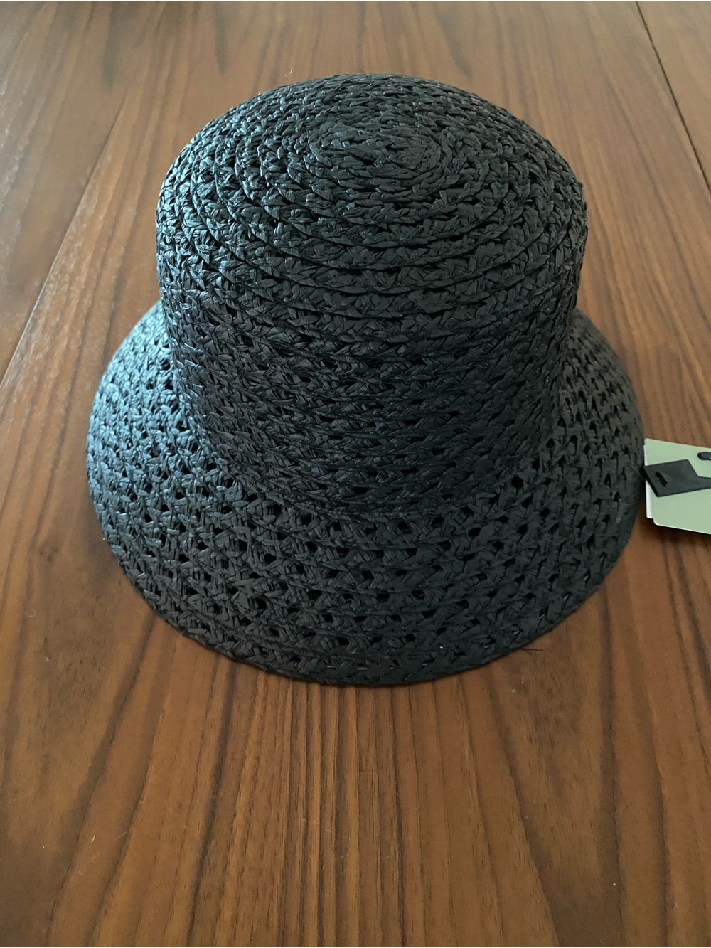 H&M Black Woven Bucket Hat